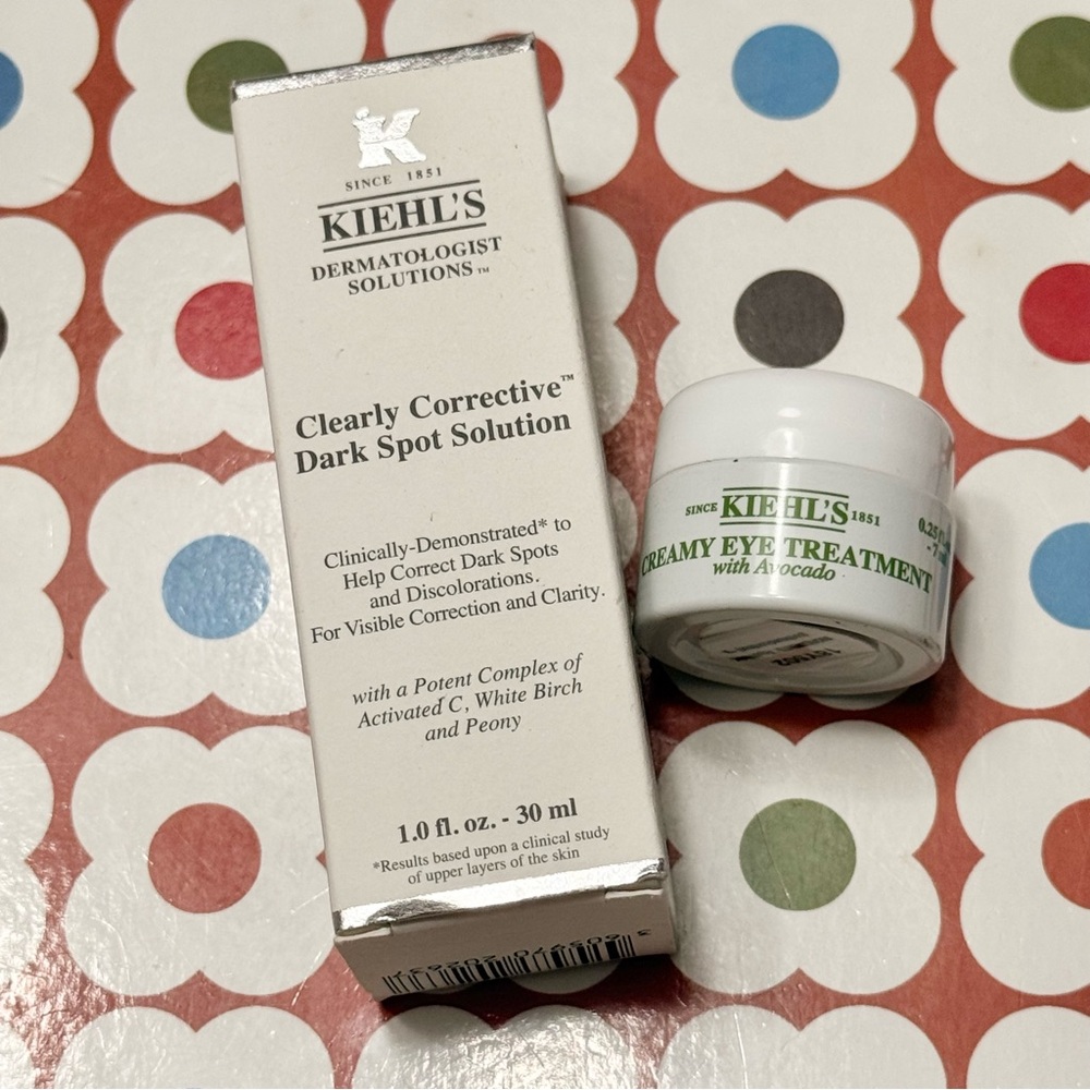 Kiehl's Clearly Corrective Dark Spot Solution and Creamy Eye Treatment set